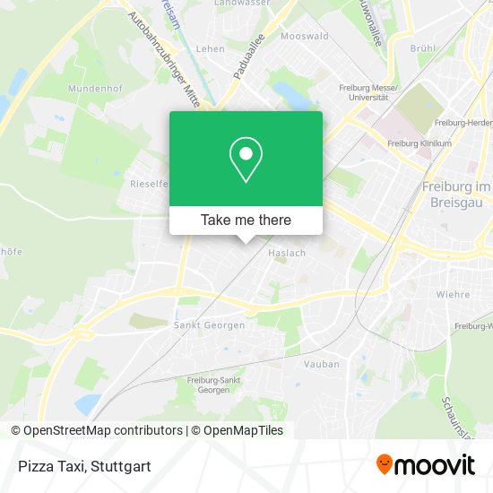 Pizza Taxi map