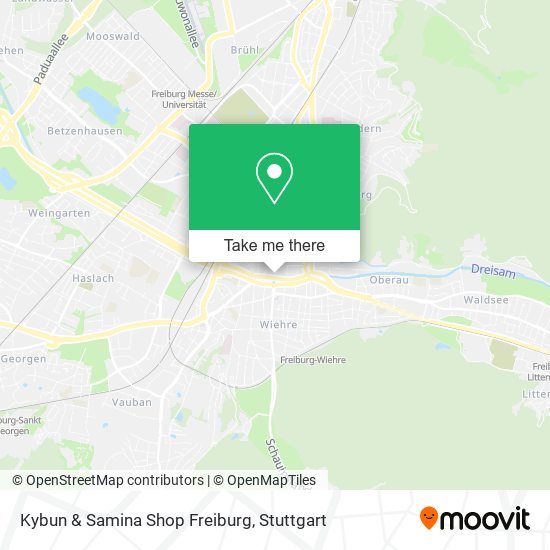 Kybun & Samina Shop Freiburg map