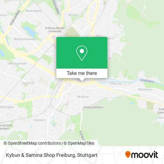 Карта Kybun & Samina Shop Freiburg