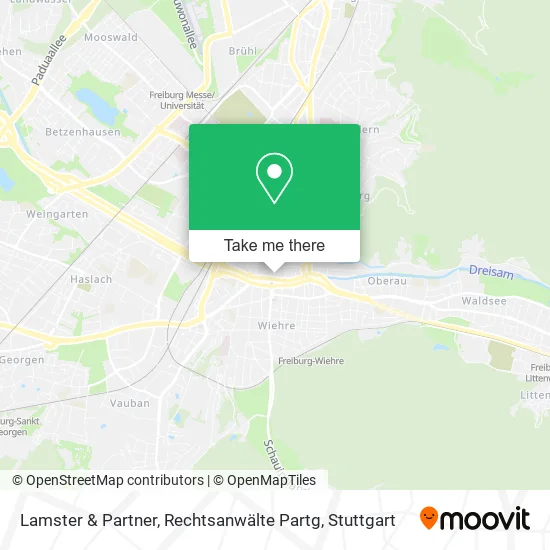 Карта Lamster & Partner, Rechtsanwälte Partg