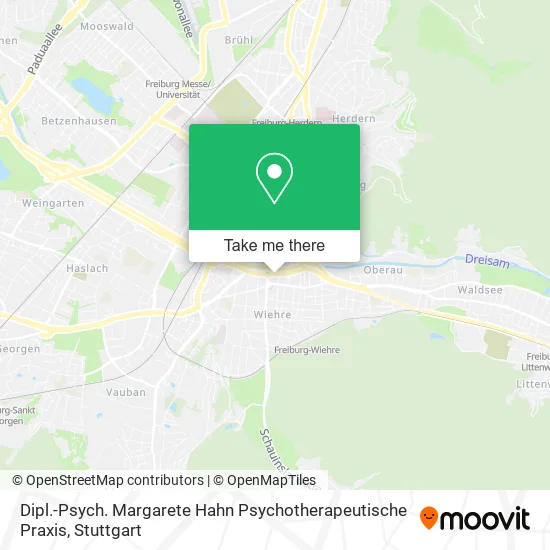 Карта Dipl.-Psych. Margarete Hahn Psychotherapeutische Praxis