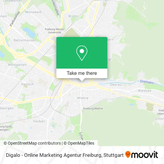 Карта Digalo - Online Marketing Agentur Freiburg