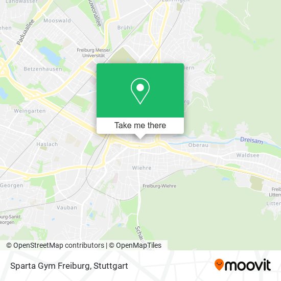 Sparta Gym Freiburg map