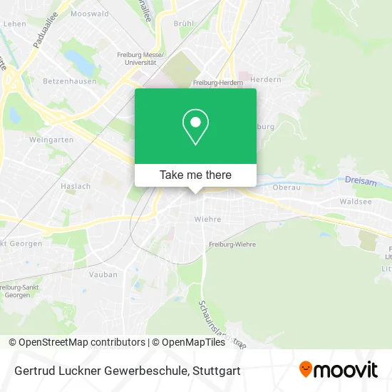 Карта Gertrud Luckner Gewerbeschule