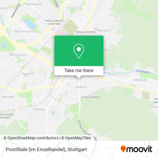 Postfiliale (im Einzelhandel) map
