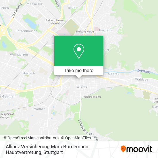 Allianz Versicherung Marc Bornemann Hauptvertretung map