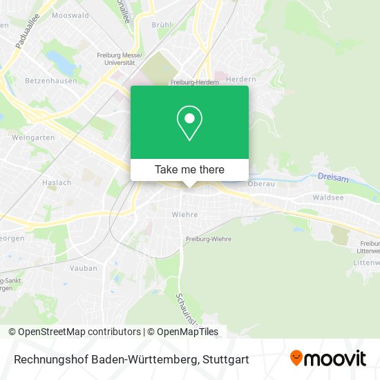 Rechnungshof Baden-Württemberg map
