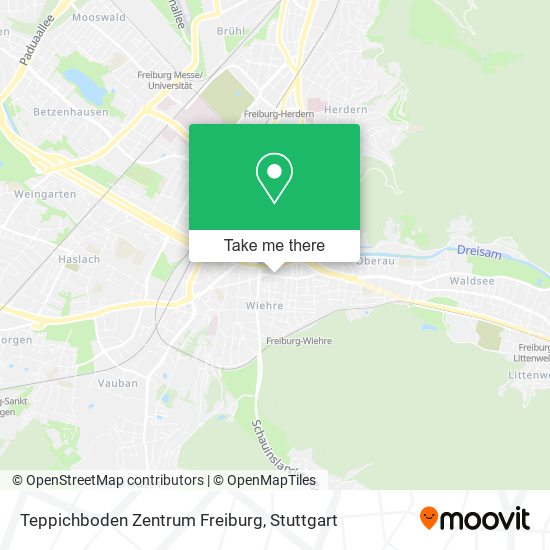 Teppichboden Zentrum Freiburg map