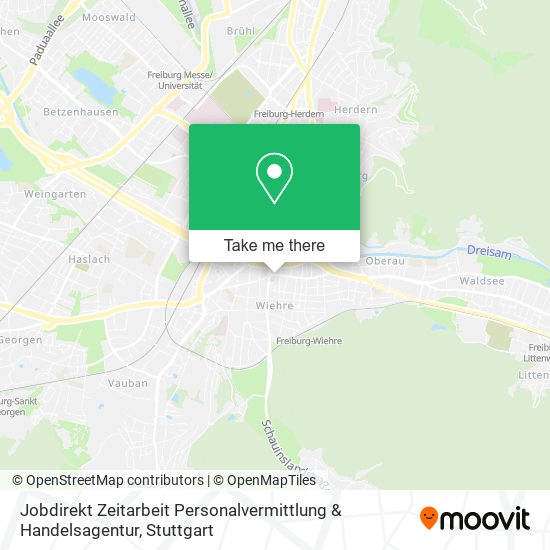 Jobdirekt Zeitarbeit Personalvermittlung & Handelsagentur map