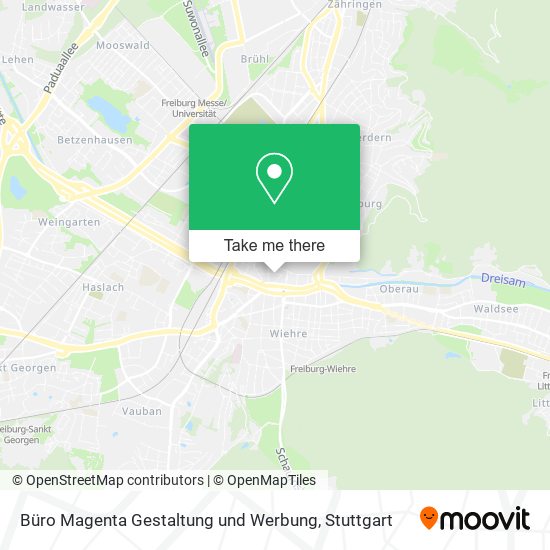Büro Magenta Gestaltung und Werbung map