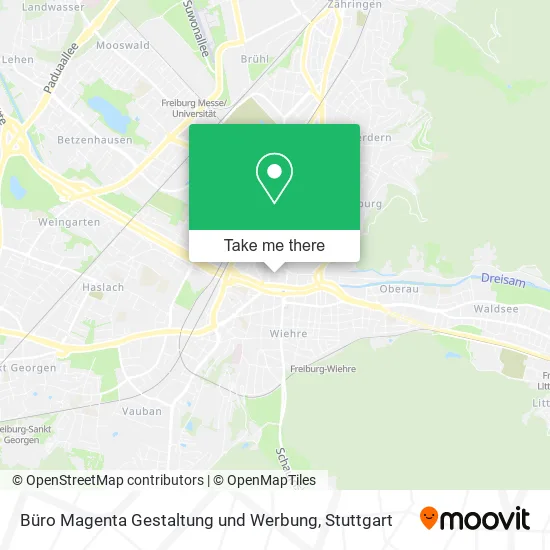 Büro Magenta Gestaltung und Werbung map