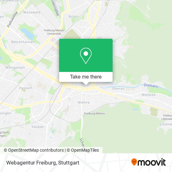 Карта Webagentur Freiburg