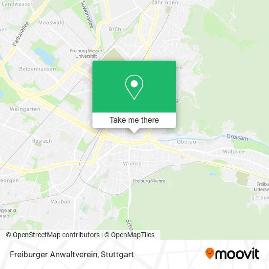 Карта Freiburger Anwaltverein