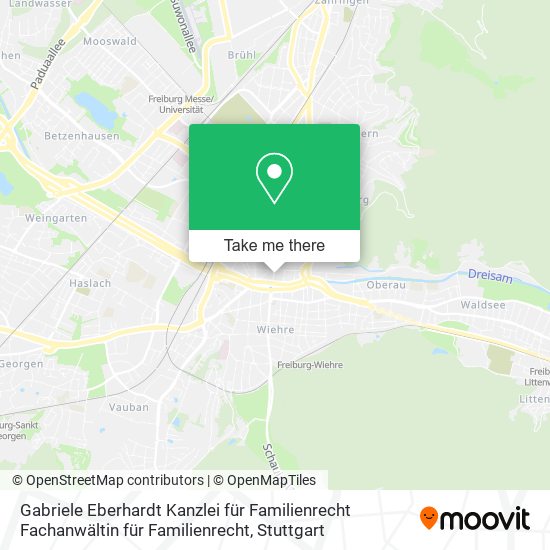 Gabriele Eberhardt Kanzlei für Familienrecht Fachanwältin für Familienrecht map
