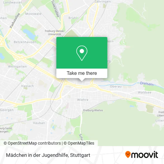 Карта Mädchen in der Jugendhilfe