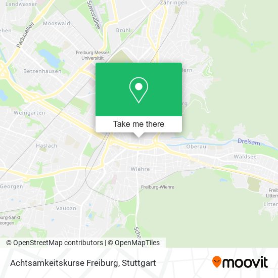 Achtsamkeitskurse Freiburg map