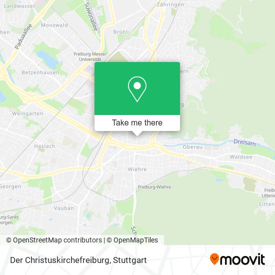 Der Christuskirchefreiburg map