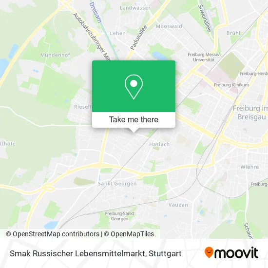 Карта Smak Russischer Lebensmittelmarkt