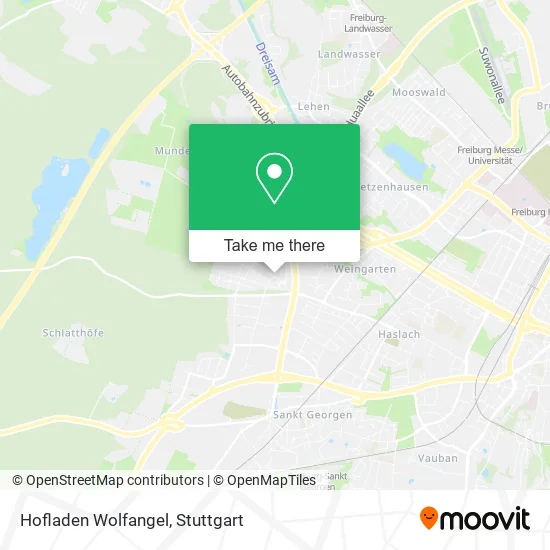 Карта Hofladen Wolfangel
