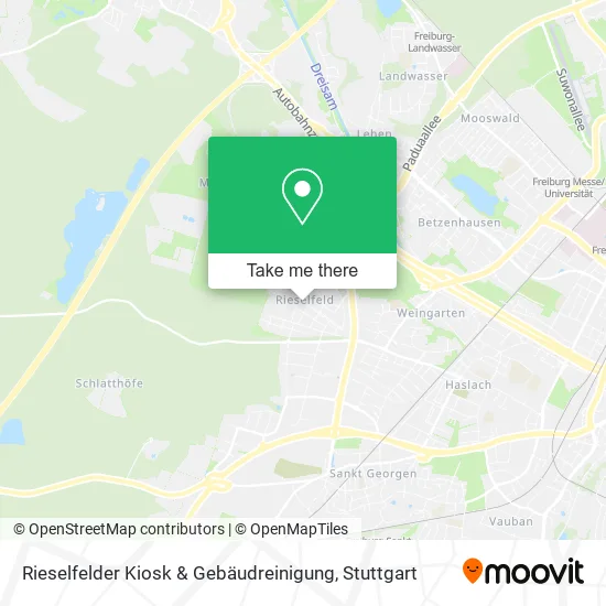 Карта Rieselfelder Kiosk & Gebäudreinigung