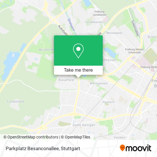 Parkplatz Besanconallee map