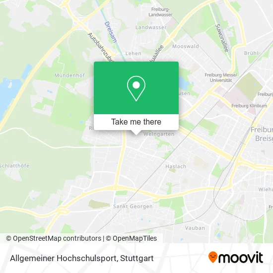 Карта Allgemeiner Hochschulsport