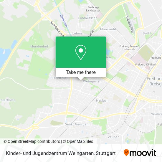 Kinder- und Jugendzentrum Weingarten map