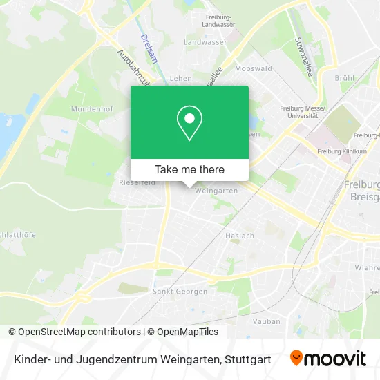 Карта Kinder- und Jugendzentrum Weingarten
