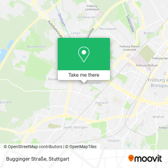 Карта Bugginger Straße