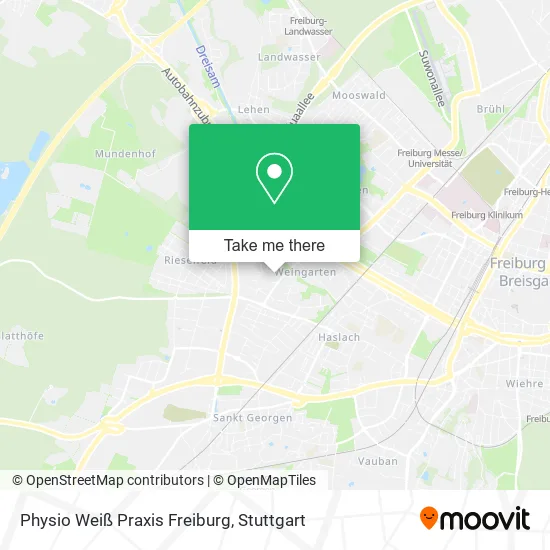 Карта Physio Weiß Praxis Freiburg