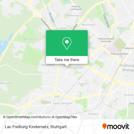 Карта Lac Freiburg Kindernetz