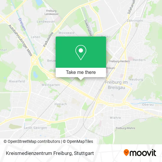Карта Kreismedienzentrum Freiburg