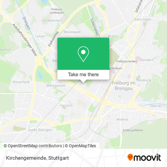 Карта Kirchengemeinde