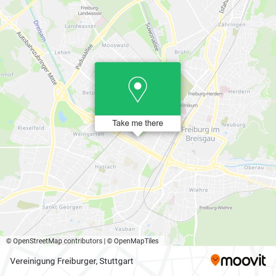 Vereinigung Freiburger map