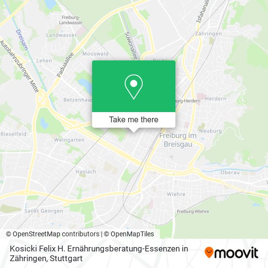 Kosicki Felix H. Ernährungsberatung-Essenzen in Zähringen map