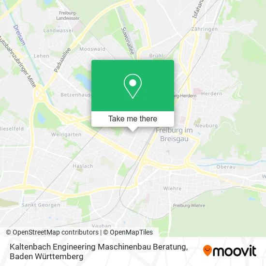 Карта Kaltenbach Engineering Maschinenbau Beratung