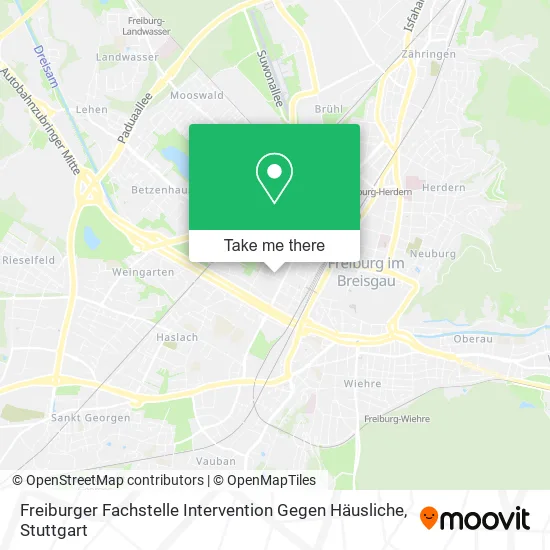 Карта Freiburger Fachstelle Intervention Gegen Häusliche