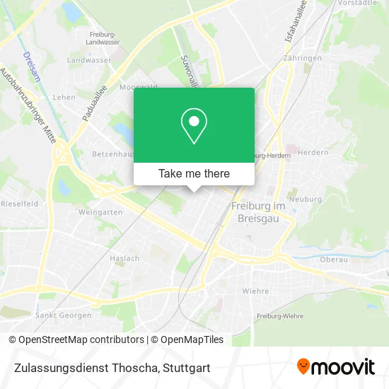 Карта Zulassungsdienst Thoscha