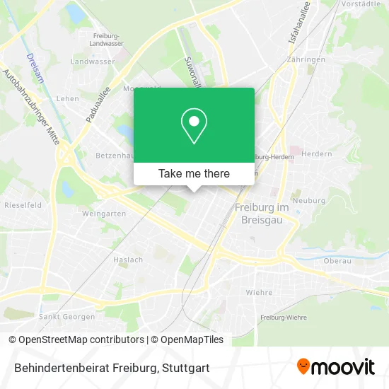 Карта Behindertenbeirat Freiburg