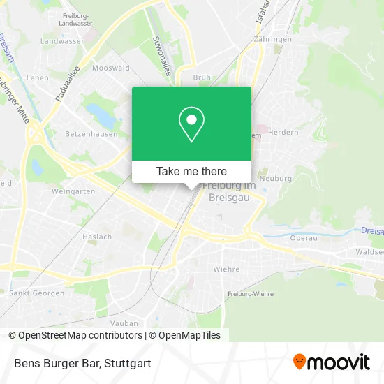 Карта Bens Burger Bar