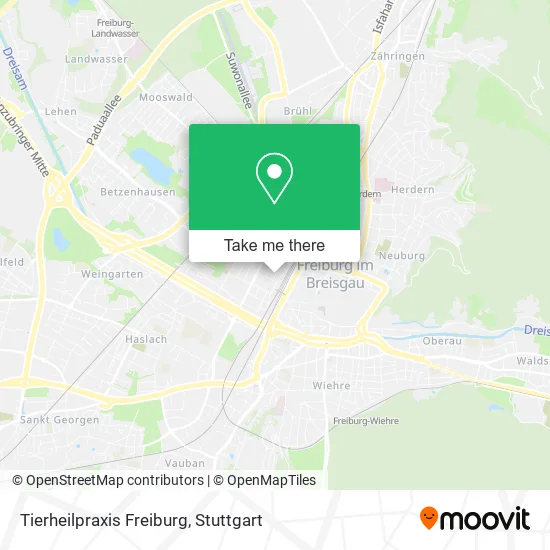 Карта Tierheilpraxis Freiburg