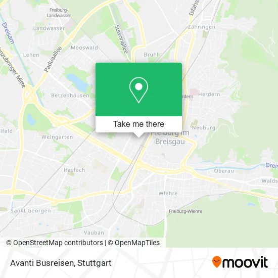 Карта Avanti Busreisen