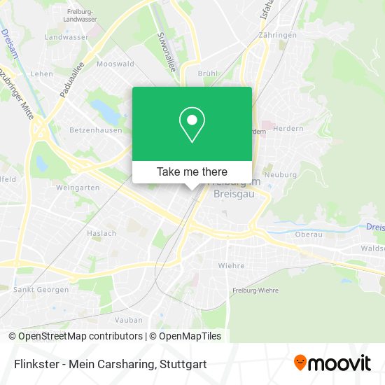 Flinkster - Mein Carsharing map