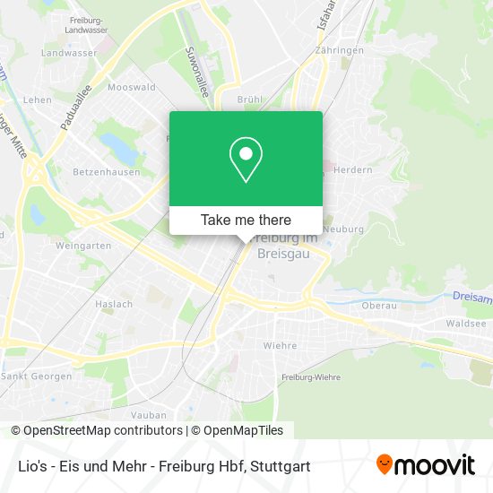 Lio's - Eis und Mehr - Freiburg Hbf map