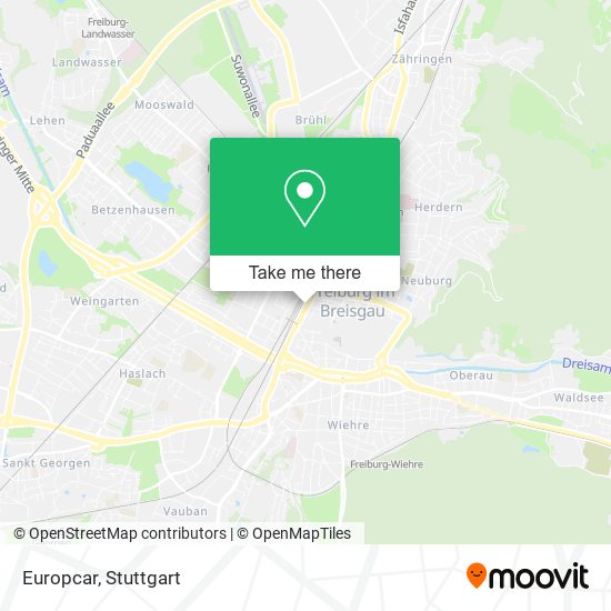 Europcar map