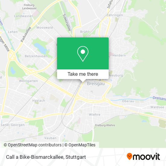 Call a Bike-Bismarckallee map