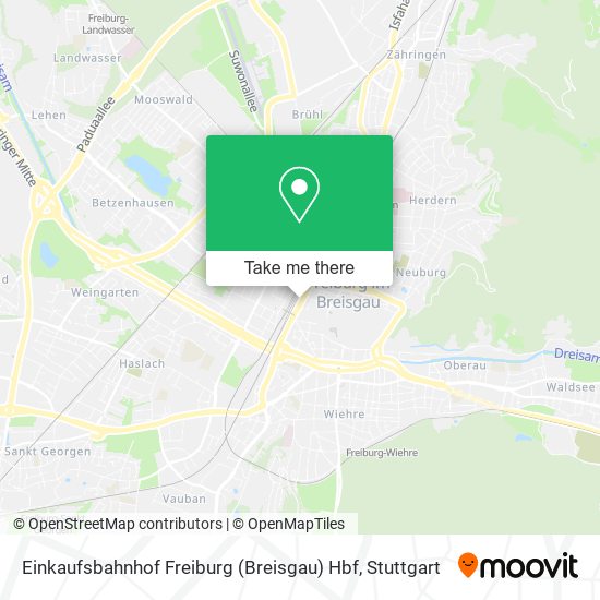 Einkaufsbahnhof Freiburg (Breisgau) Hbf map
