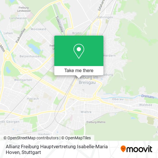 Allianz Freiburg Hauptvertretung Isabelle-Maria Hoven map