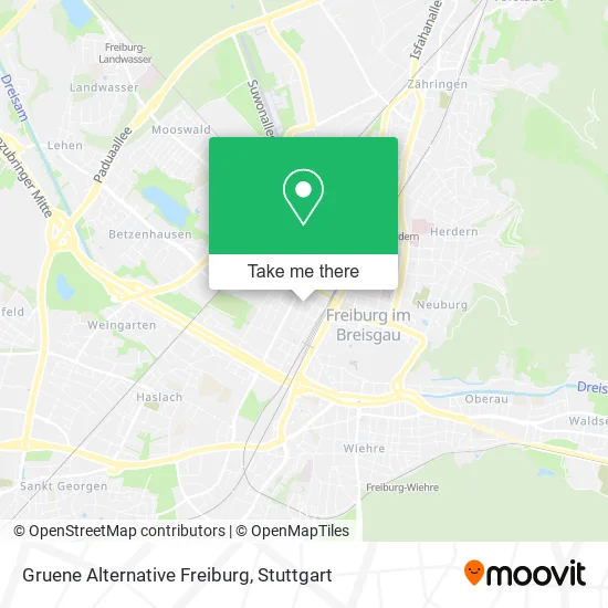 Карта Gruene Alternative Freiburg