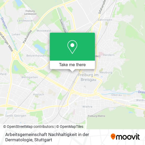 Arbeitsgemeinschaft Nachhaltigkeit in der Dermatologie map